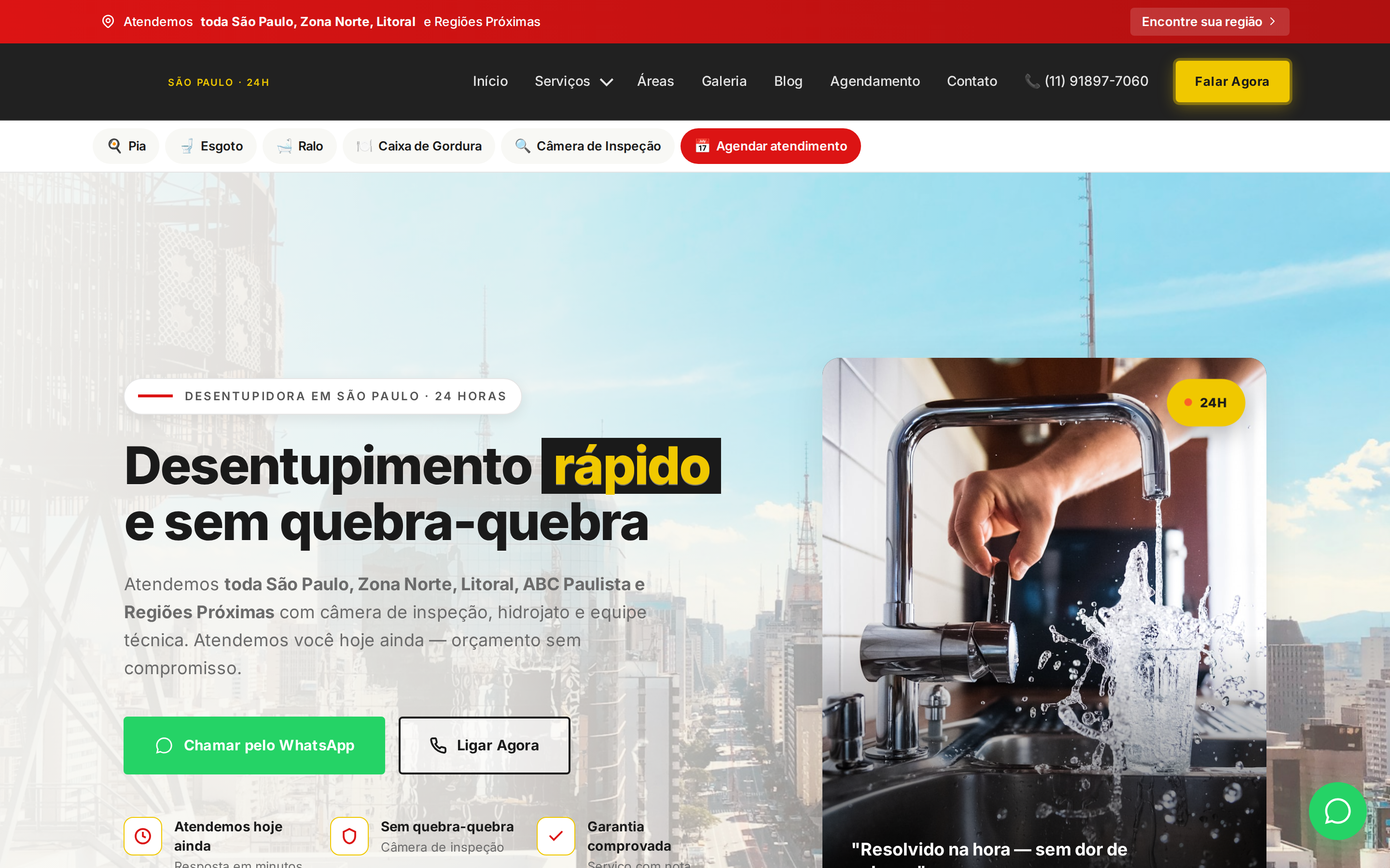 Site LD Desentupidora SP