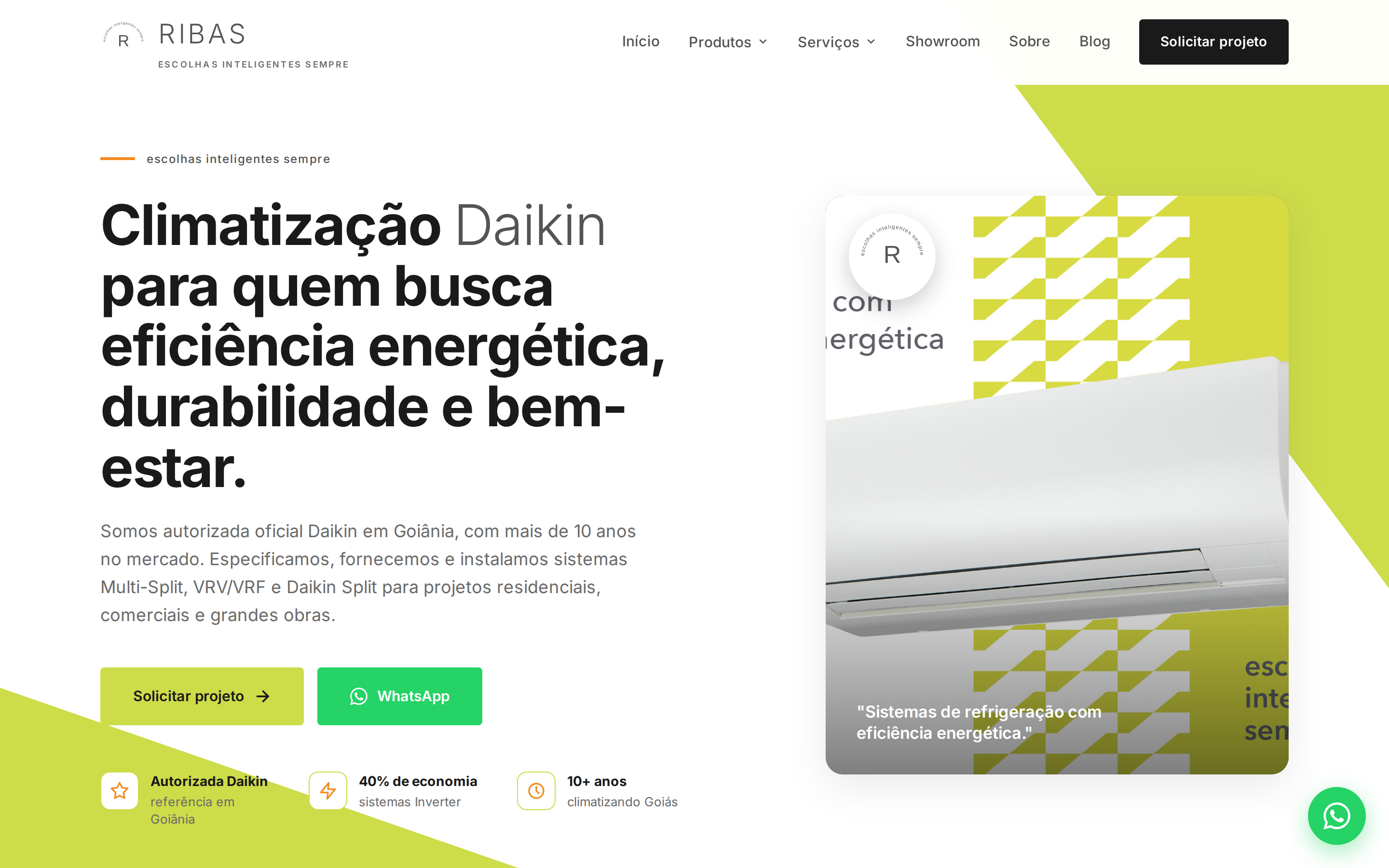 Site Ribas Refrigeração feito pela Impulse Maps